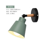 lampe murale moderne led bois métal blanc gris rose vert chambre salon étude entree