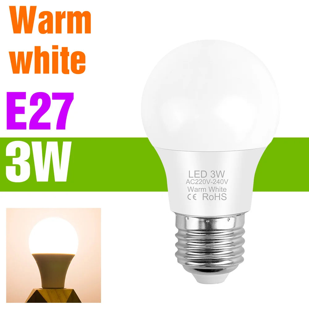 ampoule led 20w e14 e27 blanc froid chaud moderne mat opacité 2700k 6500k 20000h