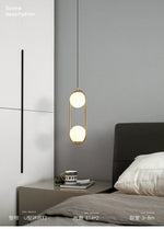 Suspension lumineuse moderne or blanc acrylique câble suspendu éclairage quotidien minimaliste