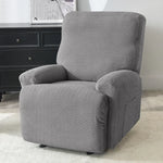 housses fauteuil relax polyestère gris motifs géométriques moderne adhésif poche