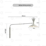 lampe murale conique fixée blanc gris moderne chambre coucher.pivotanteintérieur