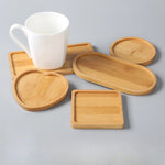 plateau rangement bois moderne assiettes tasses naturel motifs animaux minimaliste écologique