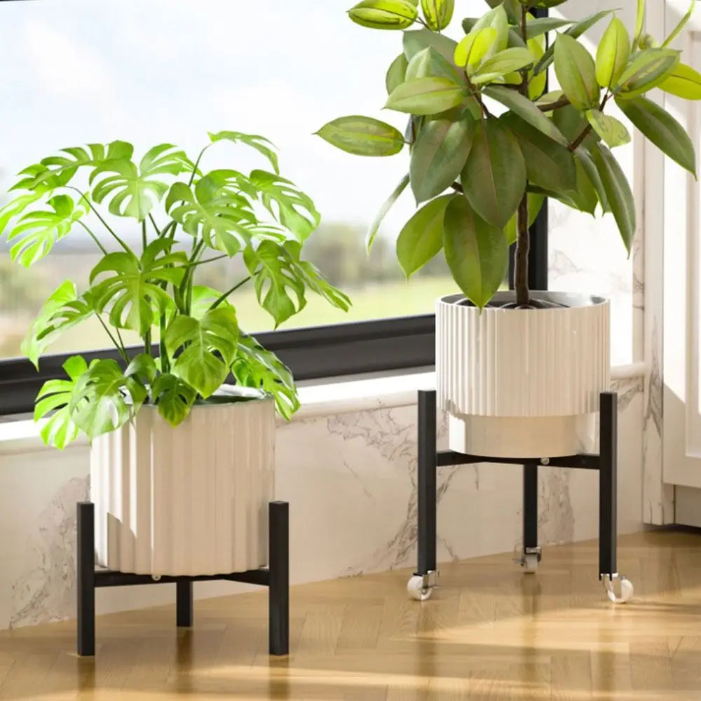 support plante métal noir moderne grille dimensions pots 20 50cm