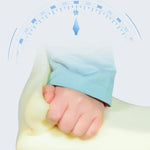 appui tête bleu clair coussins oreillers ceinture réglable poches ergonomique personnes alitées maintien position