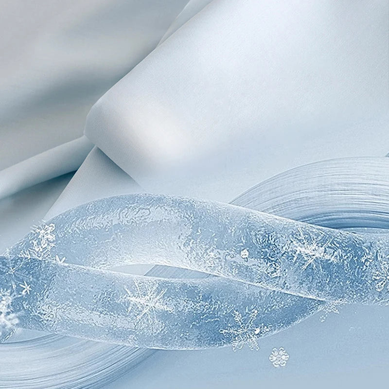 drap lit moderne élégant motif flocons neige blanc lit double grande taille