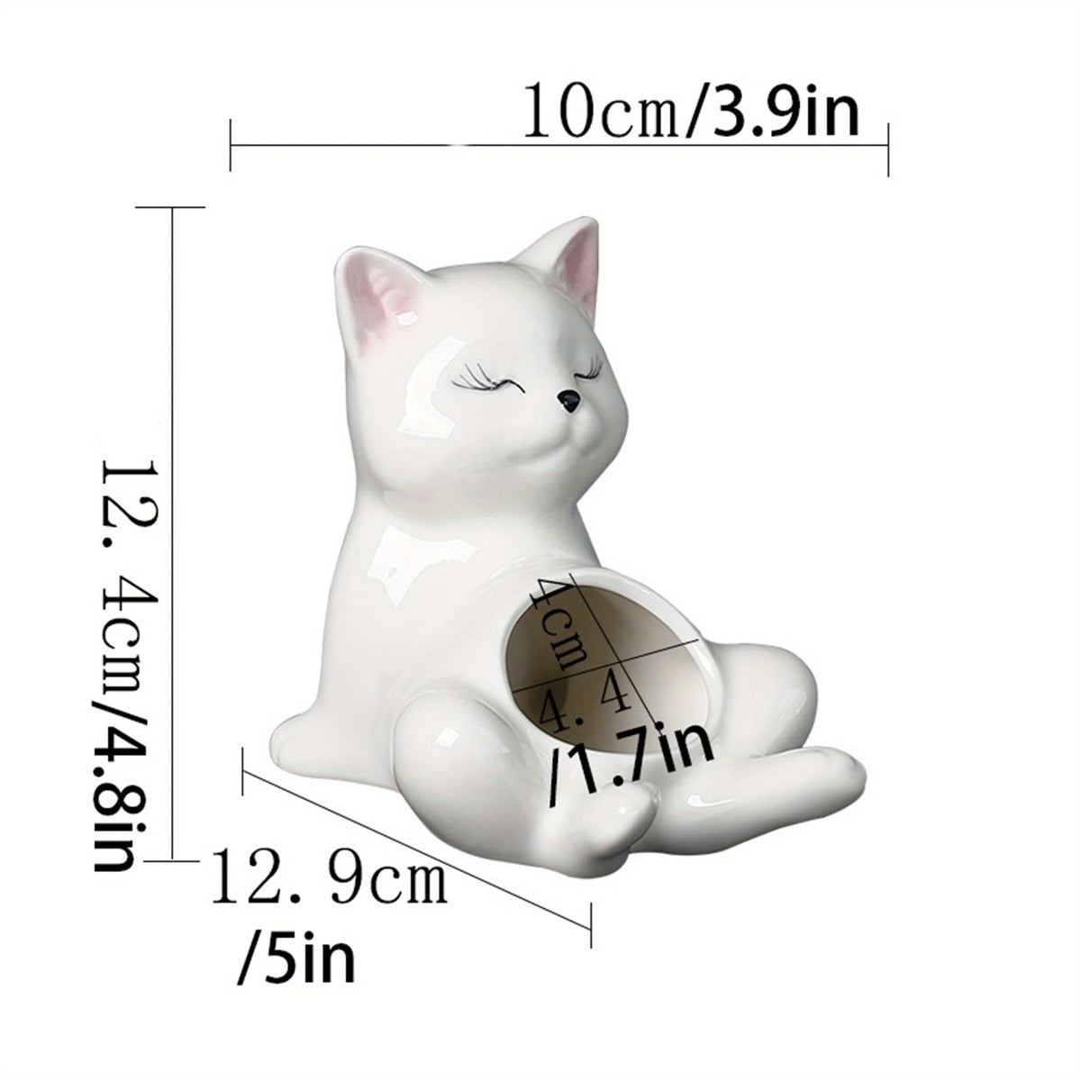 pots céramique porcelaine blanc cactus succulentes manga mignon zenintérieurextérieurvaseglacébrillant