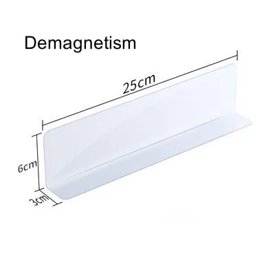 séparateurs étagères magnétiques transparents plastique pvc réutilisables modernes pièces salon respectueux environnement