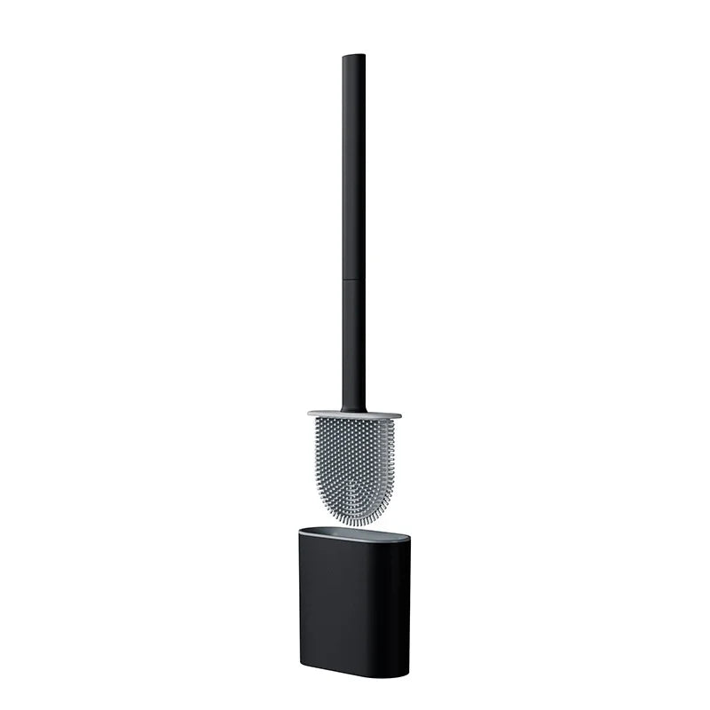 brosse wc silicone gris blanc moderne support mural facile nettoyer respectueux environnement durable bristles