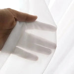 rideau blanc transparent moderne polyester anneaux fenêtre maison