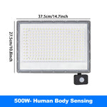 projecteur led moderne ip65 étanche 220v sensor mouvement clips gris métallique 500w 300w 200w