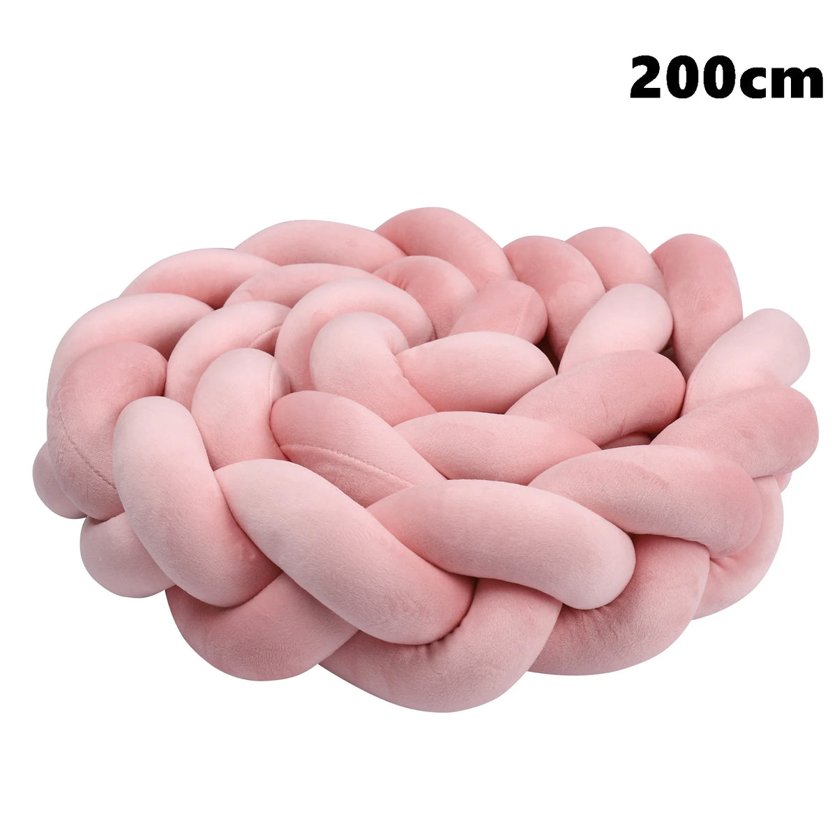 coussin noué bébé tissu doux texture tressée beige clair moderne confortable sécurité chambre anti