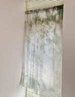 rideau moderne semi transparent feuilles vertes bleu clair blanc intérieur extérieur 100x140cm 100x170cm 150x170cm