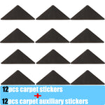protections anti dérapantes tapis adhésives triangles texturées noir beige blanc orange gris intérieur utilitaires