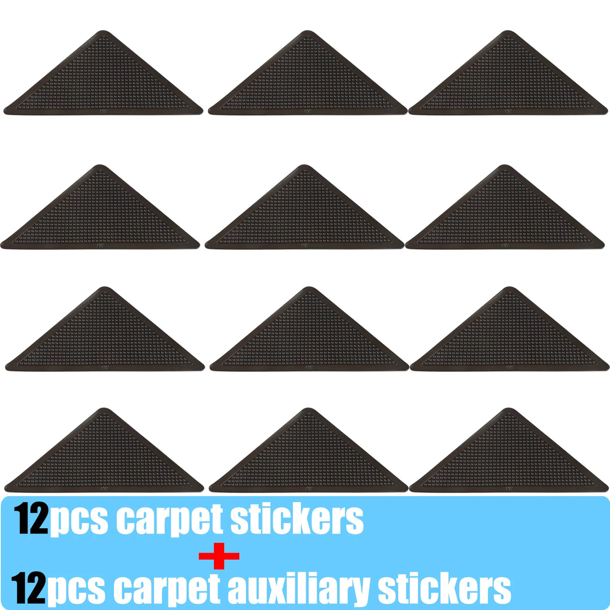 protections anti dérapantes tapis adhésives triangles texturées noir beige blanc orange gris intérieur utilitaires