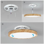 plafonnier led grain bois blanc moderne éclairage domestique cuisine chambre couleurs variable vis