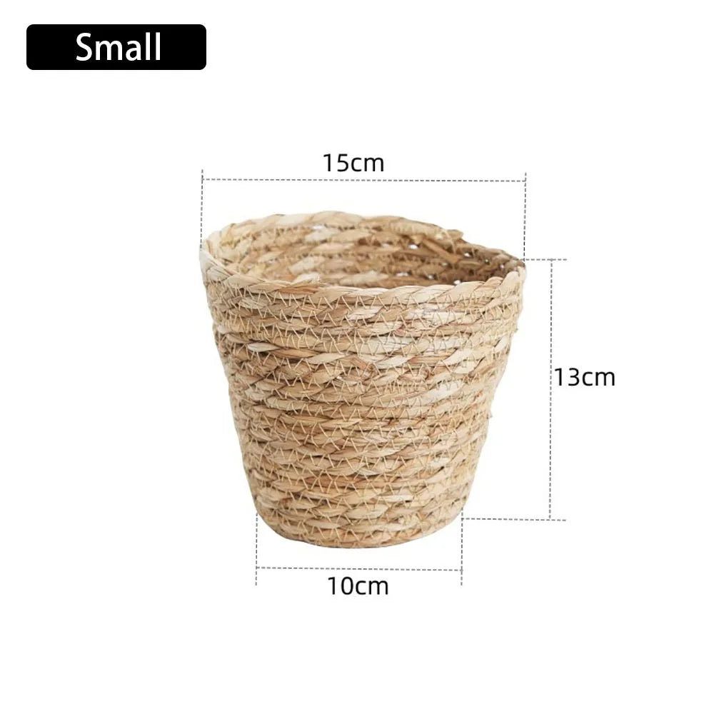paniers rotin tissé naturel mini small medium large rangement deco terrasse rustic boho chic