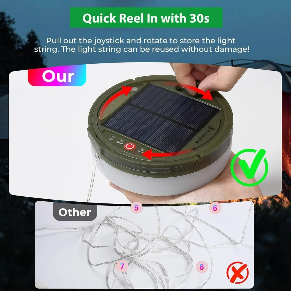 lampe solaire guirlande lumineuse led portable ip65 vert blanc moderne pratiquemaxlength