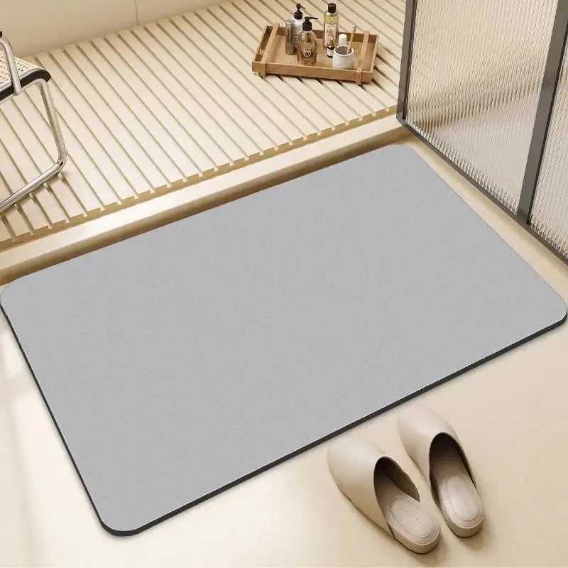 tapis bain résistant rides gris bleu vert moderne sans motif 40x60cm 50x80cm