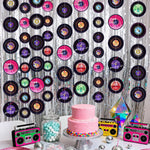 décoration murale vintage disques vinyle funk soul anniversaire mariage fiançailles événement festive