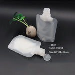 sac dosseret transparent moderne rechargeable étanche pliable 100ml 50ml 30ml cosmétique voyage