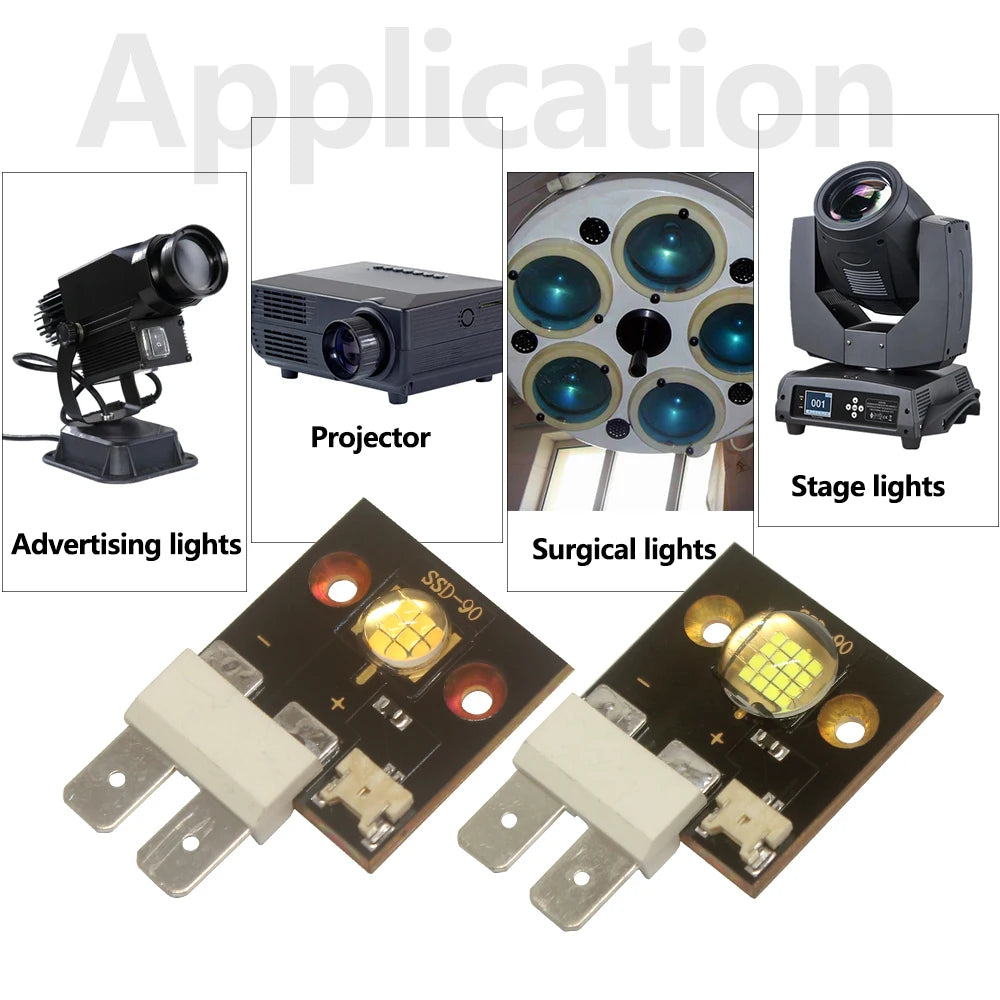 lampe led 60w 90w 7000k 8000k 60deg 90deg 12a 20a clips noir doré blanc