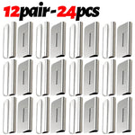 clips magnétiques rideaux argentés modernes empêcher fuite lumière chambre maison 12 paires 24 pièces