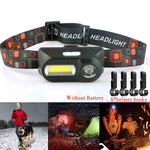 lampe frontale led rechargeable usb noir gris rouge camping cyclisme
