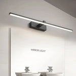 lampe miroir moderne noir blanc doré fixée mur led tricolore 40cm 60cm
