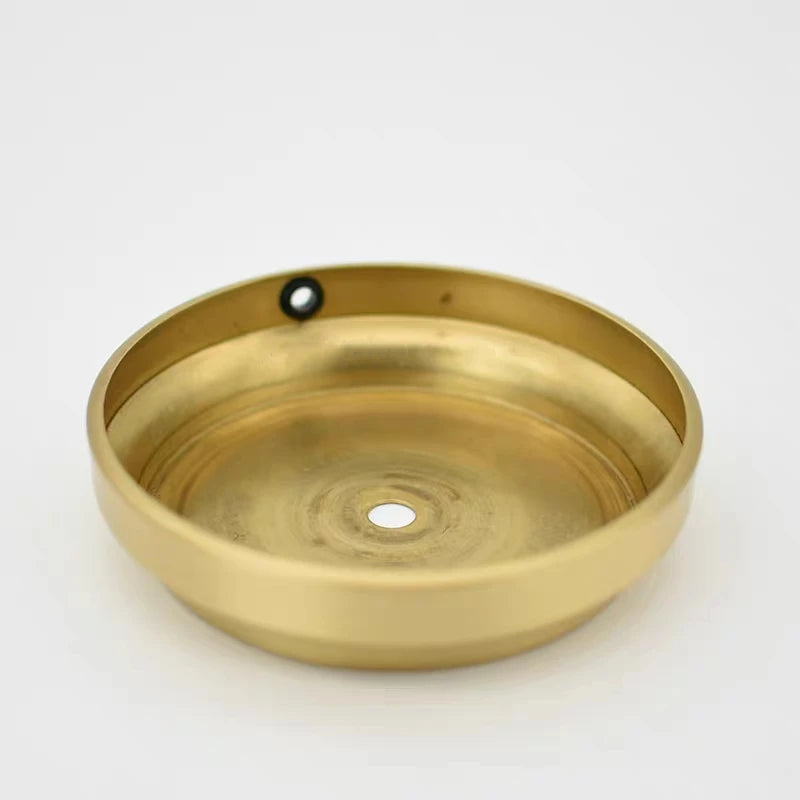 base lampe cuivre doré moderne lisse brillant 100mm 222mm 30mm 40mm