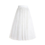 jupe tulle classique blanc gris noir translucide élastique cheville femme soirée