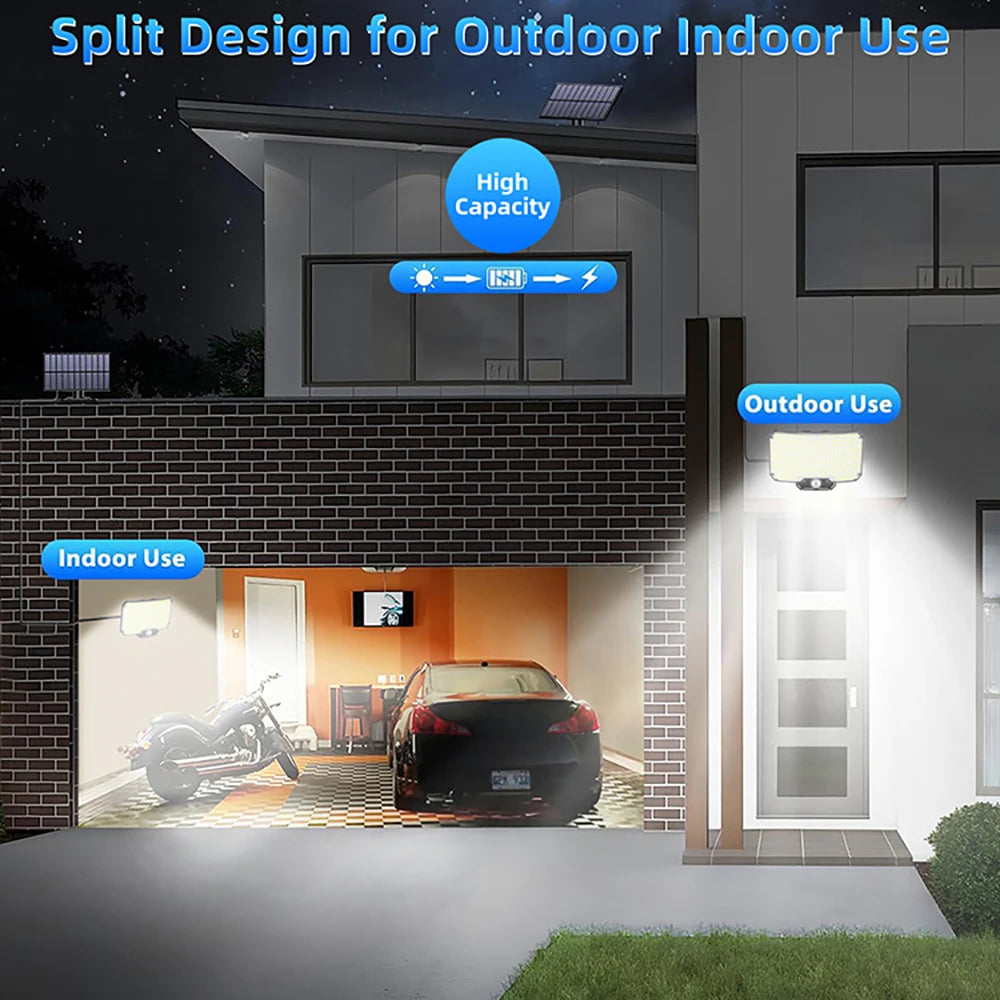 lampes solaires led détecteur mouvement ip65 étanches modernes adhésives extérieures jardins sécurité