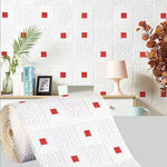 panneau décoratif mural auto adhésif motif floral blanc or moderne salon chambre