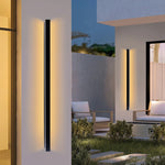 lampe murale led ip65 moderne noire résistante humidité 85265v 5580cm warmwhite