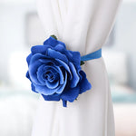 fleur artificielle bleu rose moderne adhésif ruban feuilles décoration murale