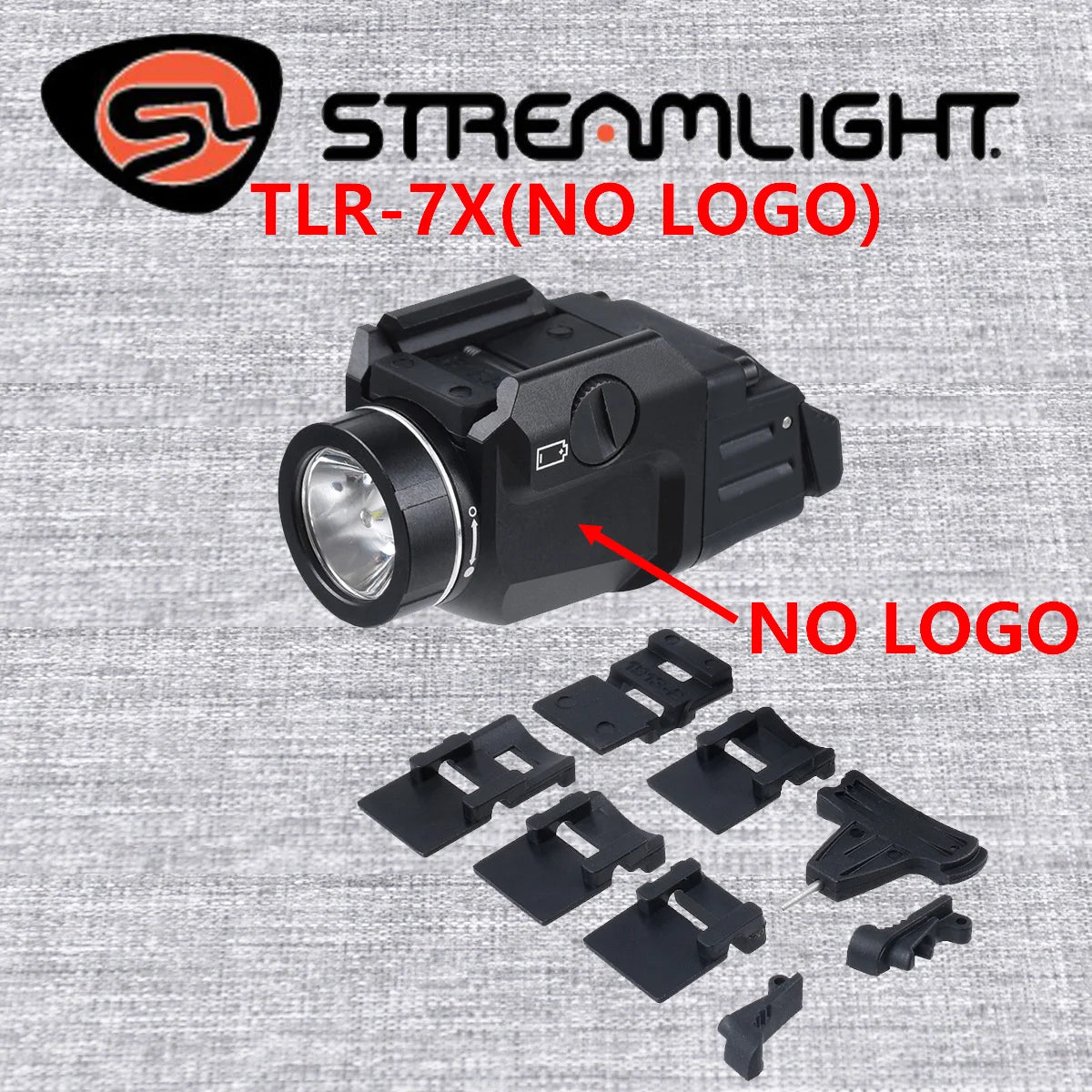 lampe torche tactique led noir mat compact tringle glock scout momentané constant stroboscope