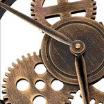 Horloge murale dorée pour décoration salon