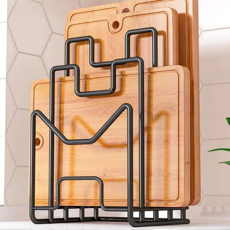 porte plaque cuisson porte serviette porte couvercle adhésif moderne minimaliste bois naturel noir