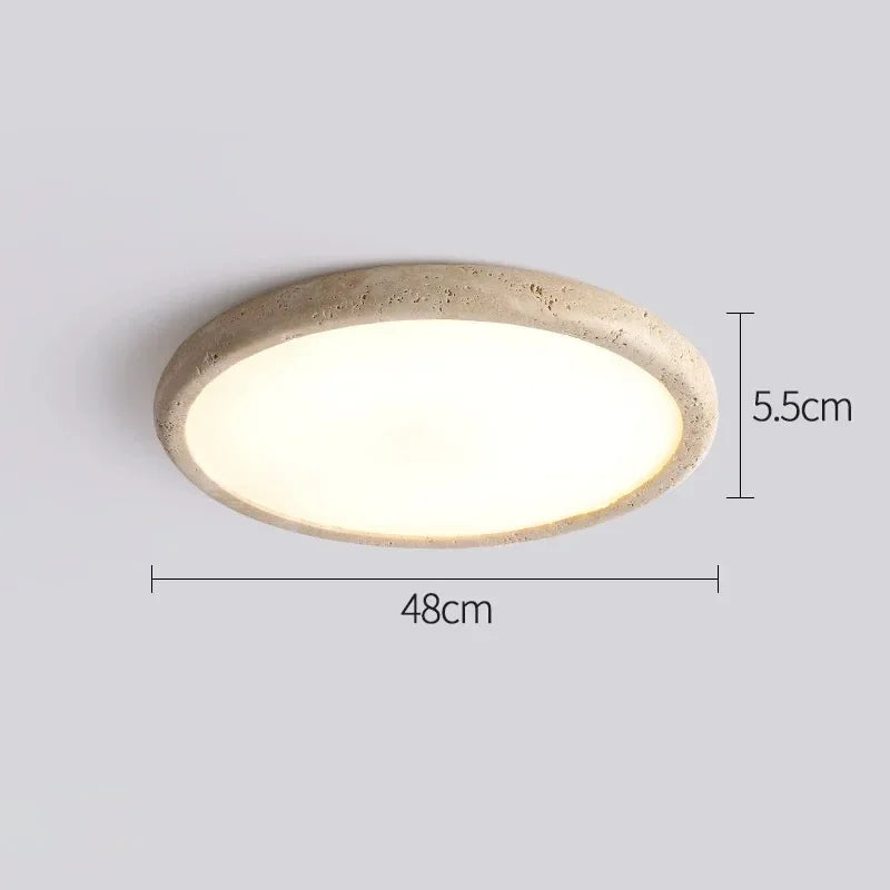 plafonnier led moderne minimaliste beige gris fixé surface tactile