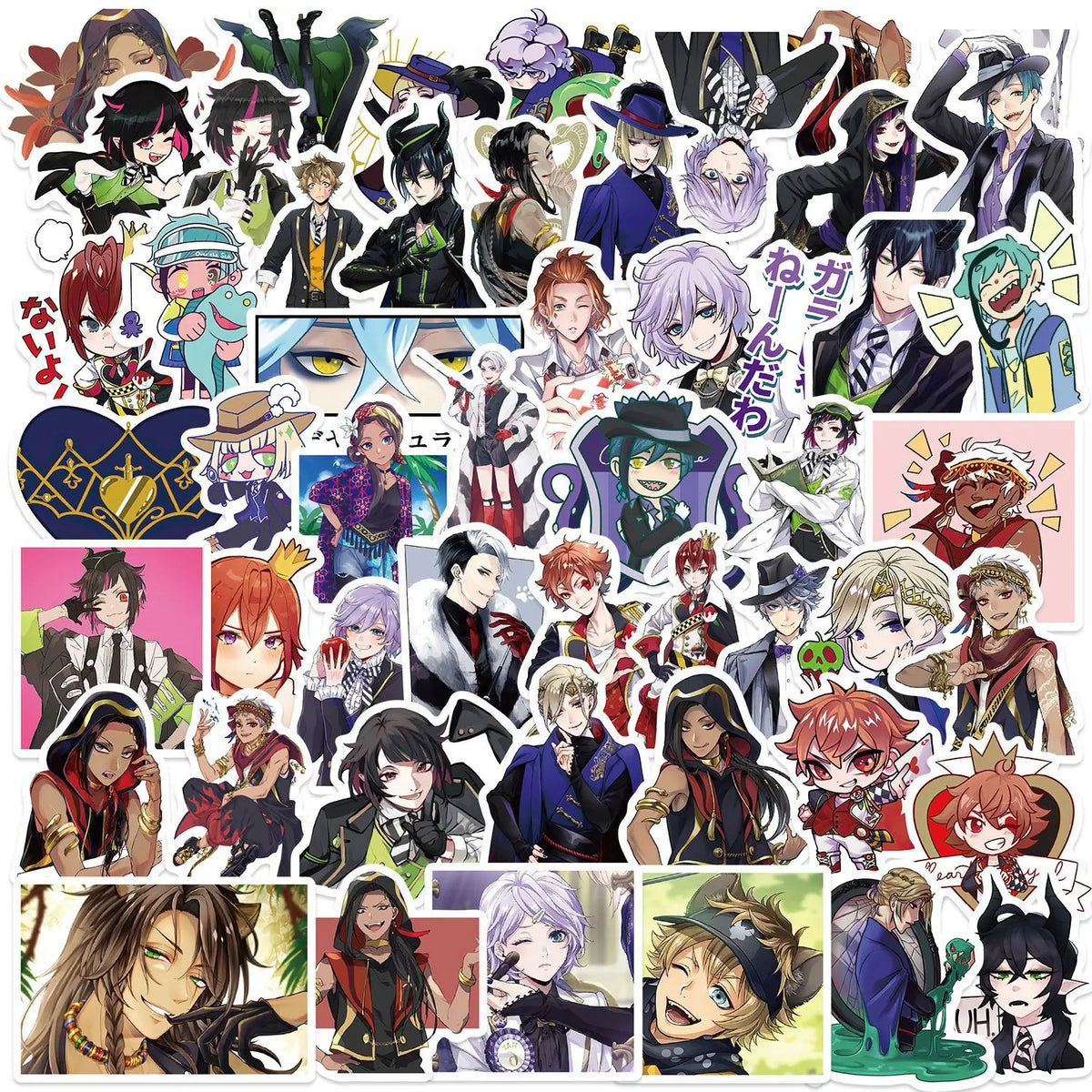 sticker disney personnages anime adhésifs divers couleurs blanc noir bleu rouge transparent PVC