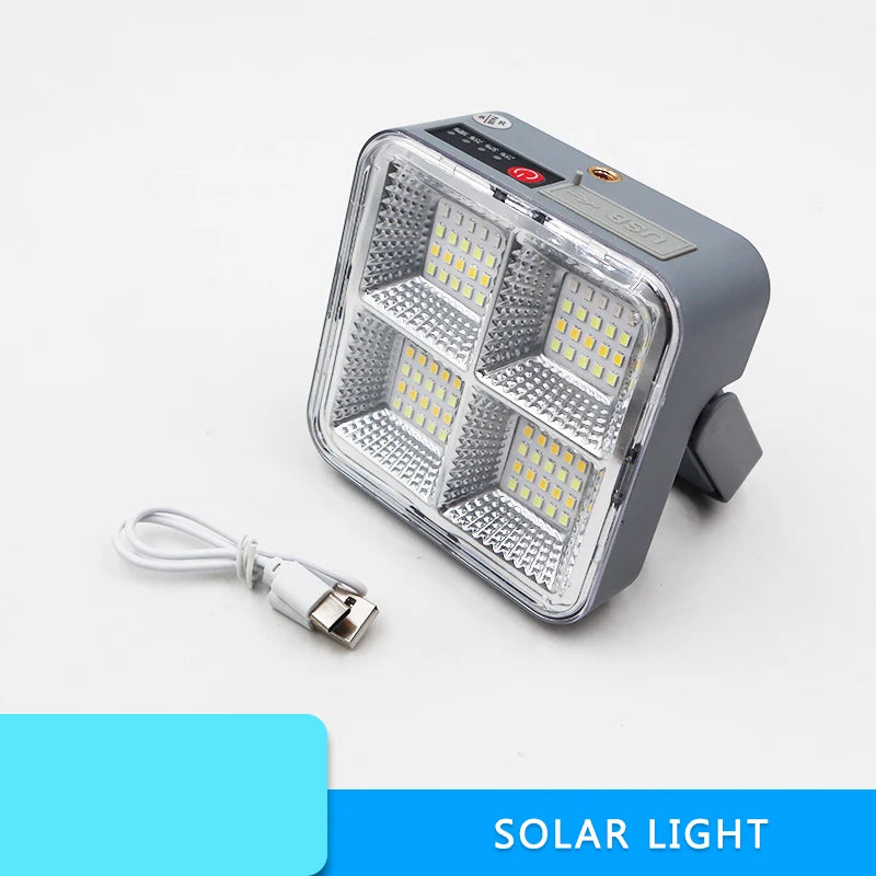 lampe solaire rechargeable led orange gris moderne compact aimantée type usburgence