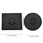 tapis lavabo silicone perforé moderne noir blanc pratique évier drainage rapide antidérapant