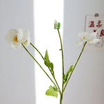 bouquet artificiel fleurs modernes rouge blanc bleu jaune vert feuilles vertes mariage anniversaire décoration