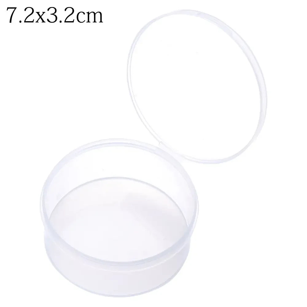 boîtes rangement transparentes petites objets bijoux vis divers 2.7x1.4cm 3.2x1.8cm 3.6x3cm 4.2x2.2cm 4.8x2.5cm 4.8x4.2cm