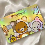 autocollants carte d'identité dessin animé rilakkuma chats motifs floraux multicolore résistants eau protection vinyl