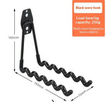 support mural moderne crochet noir orange outils jardin vélo fixations vis multiple'utilisation