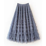 jupe tulle plissée vert rose beige gris bleu violet classique féminine soirée clips cascade