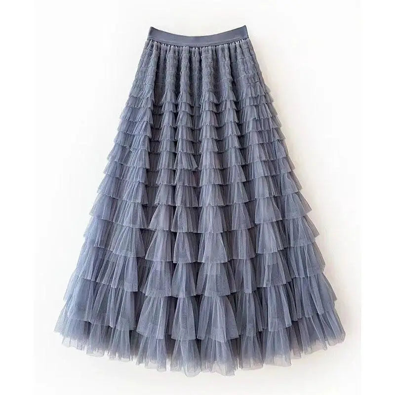 jupe tulle plissée vert rose beige gris bleu violet classique féminine soirée clips cascade