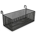 panier suspendu moderne grille métallique noir blanc rangement chevet lit multifonctionnels