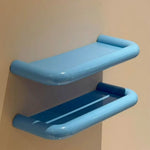 étagère salle bain moderne vert bleu jaune beiges plat lisse murale durable robuste rangement