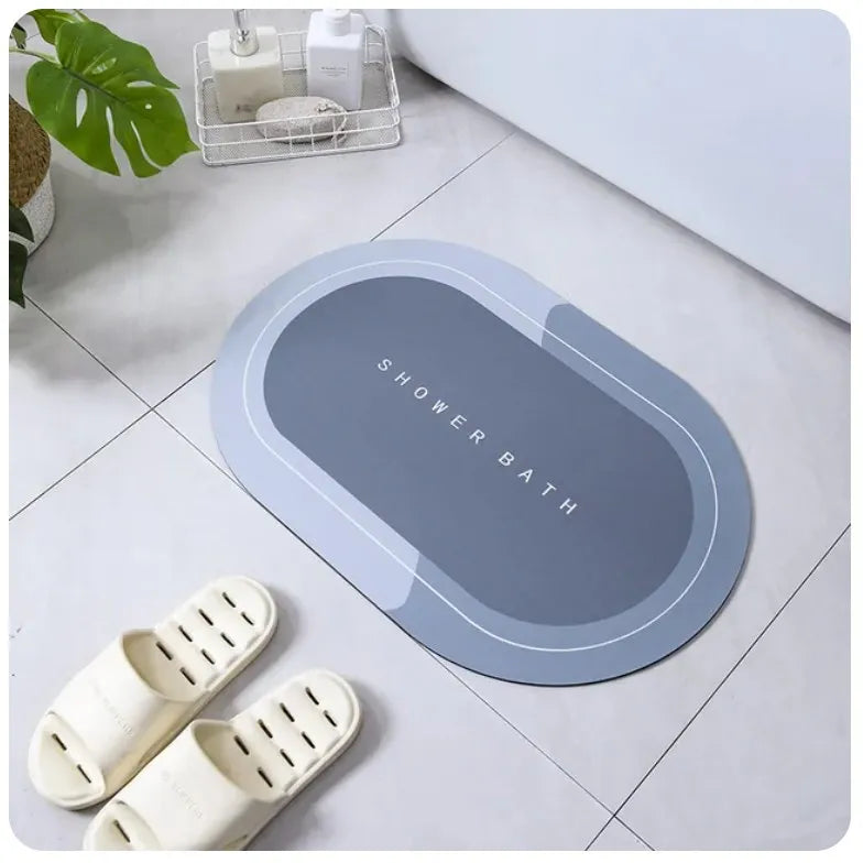 tapis sol moderne gris texture douce adhésif salle bain cuisine maison minimaliste